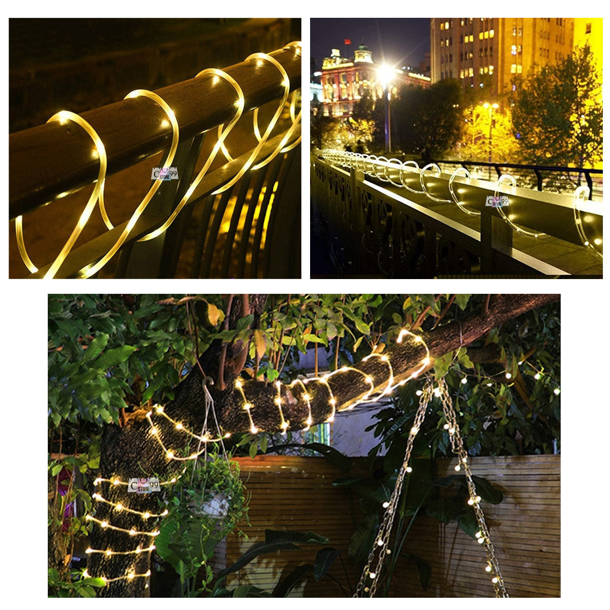 Luces de Led Solares   🎄 ¡Decora tu Navidad con Magia! 🎄